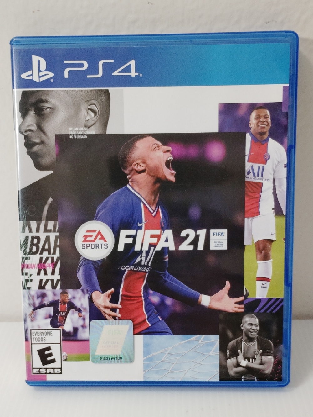 FIFA 21 PS4 Game Case - Blue Plastic Back Cover with EA Sports